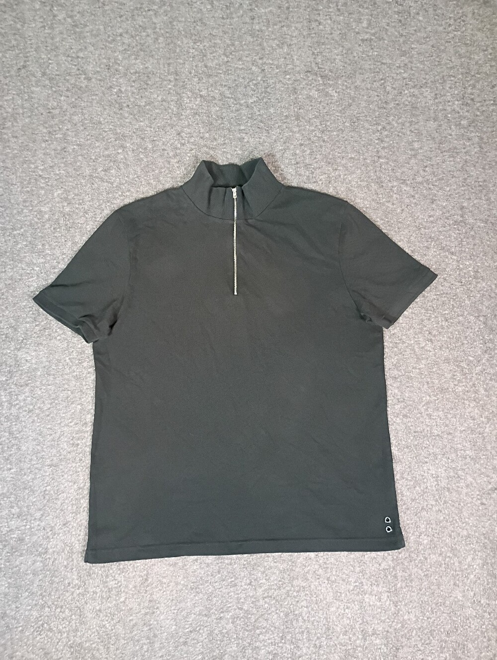 Ron Dorff Paris Stockholm Men’s XL Black Quarter Zip Polo Shirt Stretch.Good p